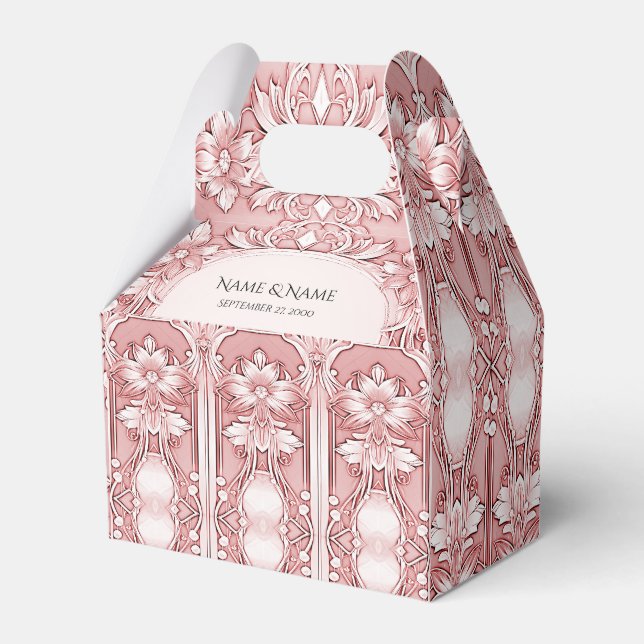 Pink Floral Fevor Box Geschenkschachtel (Vorderseite)