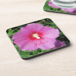 Pink Floral Fotografie Getränkeuntersetzer