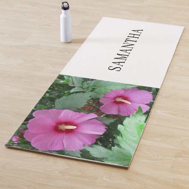 Pink Floral Fotografy Rose Sharon Yoga Mat Yogamatte (Beispiel)