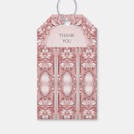 Pink Floral Geschenk Tag Geschenkanhänger