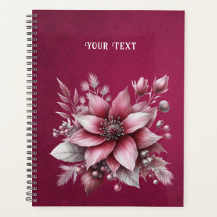 Pink Floral Holiday Planer