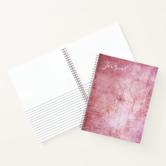 Pink Floral Journal Notizbuch