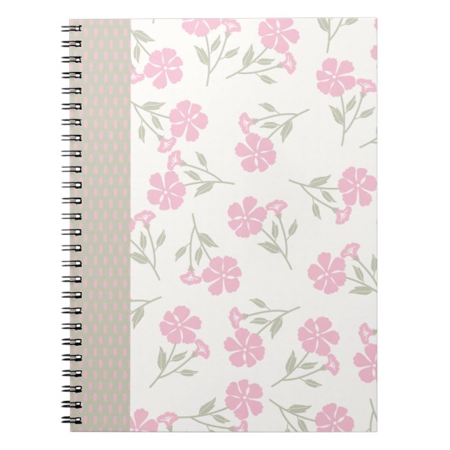 Pink Floral Journal – Pretty Flower Notebook Notizblock (Vorderseite)