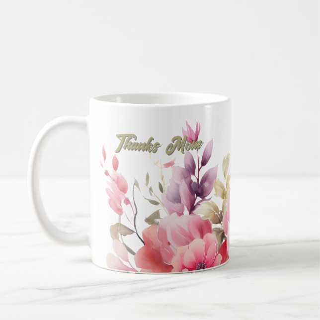 PInk Floral Kaffeetasse (Links)