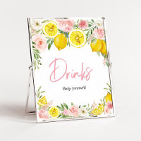Pink Floral Lemon Drinks