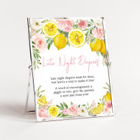 Pink Floral Lemon Spate Night Diapers