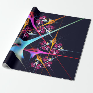 Pink Floral Modernes Abstraktes Kunstfarbmuster #0 Geschenkpapier