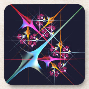 Pink Floral Modernes Abstraktes Kunstfarbmuster #0 Getränkeuntersetzer