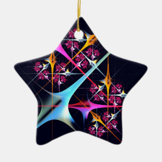 Pink Floral Modernes Abstraktes Kunstfarbmuster #0 Keramik Ornament