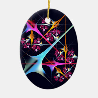 Pink Floral Modernes Abstraktes Kunstfarbmuster #0 Keramik Ornament