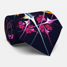 Pink Floral Modernes Abstraktes Kunstfarbmuster #0 Krawatte