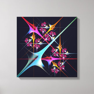 Pink Floral Modernes Abstraktes Kunstfarbmuster #0 Leinwanddruck