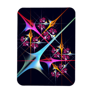 Pink Floral Modernes Abstraktes Kunstfarbmuster #0 Magnet