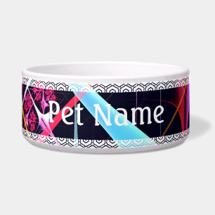 Pink Floral Modernes Abstraktes Kunstfarbmuster #0 Napf