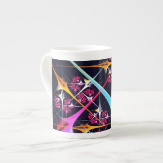 Pink Floral Modernes Abstraktes Kunstfarbmuster #0 Prozellantasse