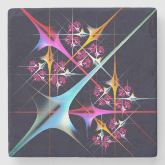 Pink Floral Modernes Abstraktes Kunstfarbmuster #0 Steinuntersetzer
