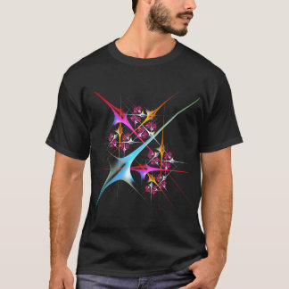 Pink Floral Modernes Abstraktes Kunstfarbmuster #0 T-Shirt