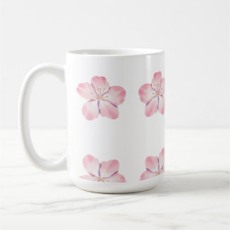 Pink floral mug kaffeetasse