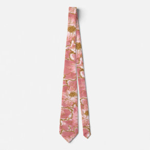 Pink floral Neck Tie Krawatte