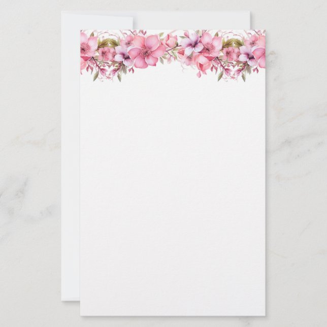 Pink Floral Papier (Vorderseite)