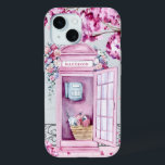 Pink Floral Phone Booth Personalisiert Case-Mate iPhone Hülle<br><div class="desc">Dieses wunderschöne Gehäuse verfügt über einen rosa Telefonkabine,  die in Blume mit einem nahegelegenen Baum geschmückt ist,  der rosa Blüten auf dem Boden abtropft. Sie können mit Ihrem Namen personalisieren.</div>