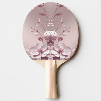 Pink Floral Ping Pong Paddle Tischtennis Schläger
