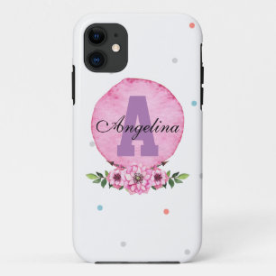 Pink Floral & Polka Design - Persönlich gestalten Case-Mate iPhone Hülle