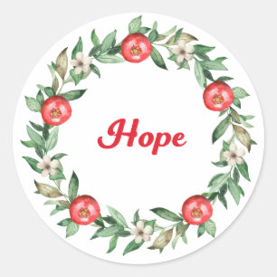Pink Floral Pomegranate Spirituelle Stickers - Hof