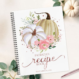 Pink Floral Pumpkin Fall Brautparty Rezept Buch