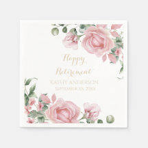 Pink Floral Retirement Party