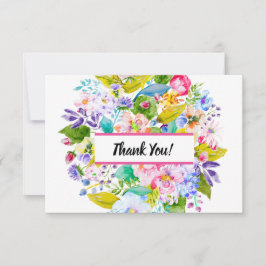 Pink Floral Romantic Wedding Danke