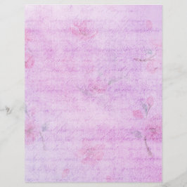 Pink Floral Shabby Chic Scrapbook Ephemere