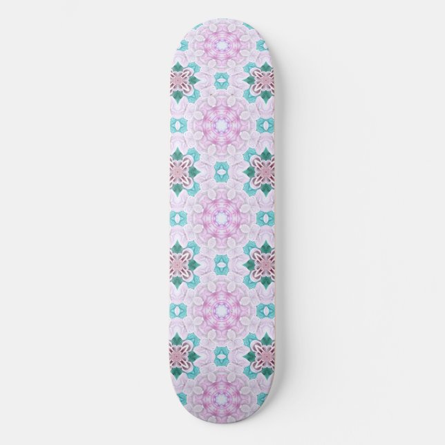 PINK FLORAL SKATEBOARD (Vorderseite)