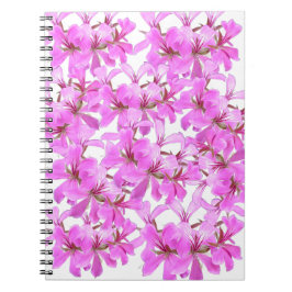Pink Floral Spiral Foto Notebook Notizblock