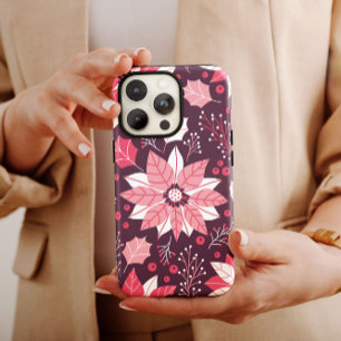 Pink Floral Weihnachten iPhone Weihnachts-iPhone Case-Mate iPhone Hülle