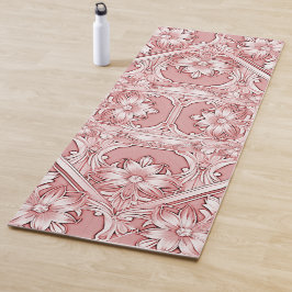 Pink Floral Yoga Mat Yogamatte