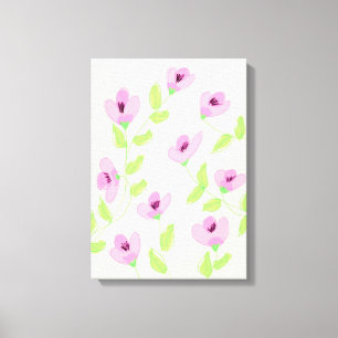 Pink Flossenwand Art Verschiedene Größenvarianten Leinwanddruck