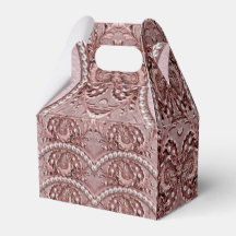 Pink Flower Favor Box