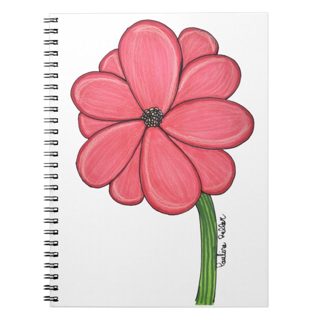 Pink Flower Full Notizblock (Vorderseite)