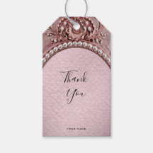 Pink Flower Gift Tag