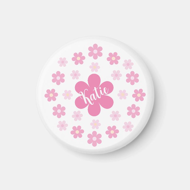  Pink Flower Glam- Magnet (Vorne)