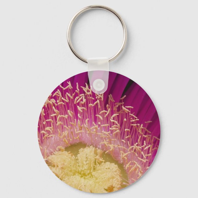 Pink Flower Keychain Schlüsselanhänger (Vorderseite)
