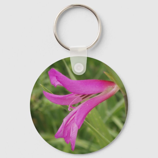 Pink Flower Keychain Schlüsselanhänger (Vorderseite)