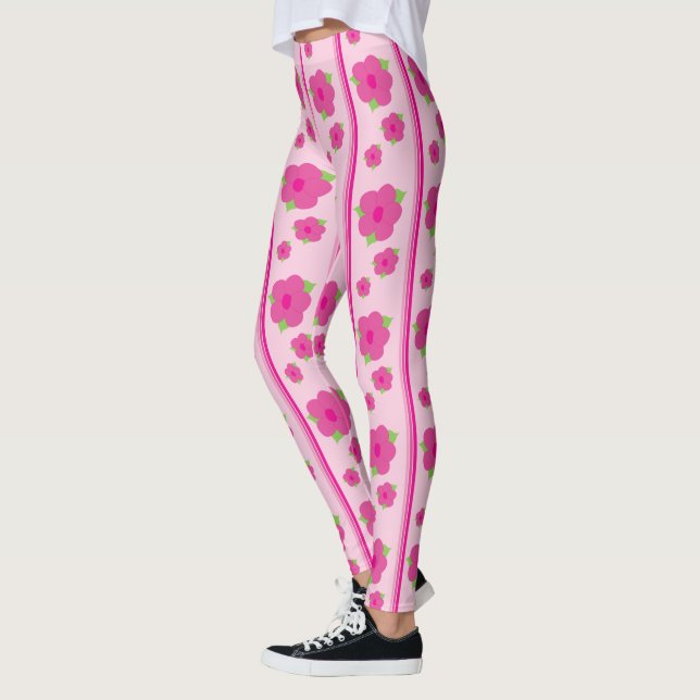 Pink Flower Leggings (Links)
