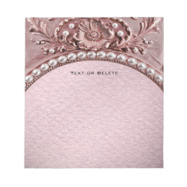 Pink Flower Notepad Notizblock
