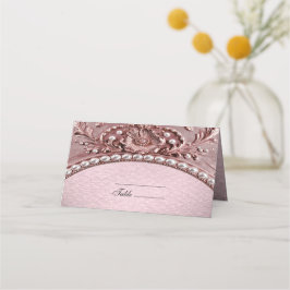 Pink Flower Place Card Platzkarte