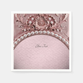 Pink Flower Serviette