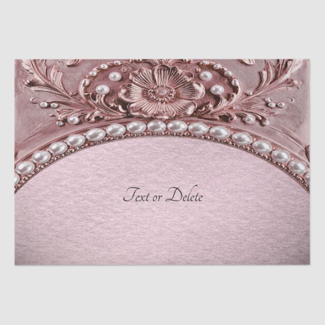 Pink Flower Tissue Paper Seidenpapier (Vorderseite)