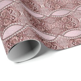Pink Flower Wrapping Paper Geschenkpapier