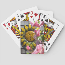 Pink Flowers and Sun - Martha's Vineyard Spielkarten